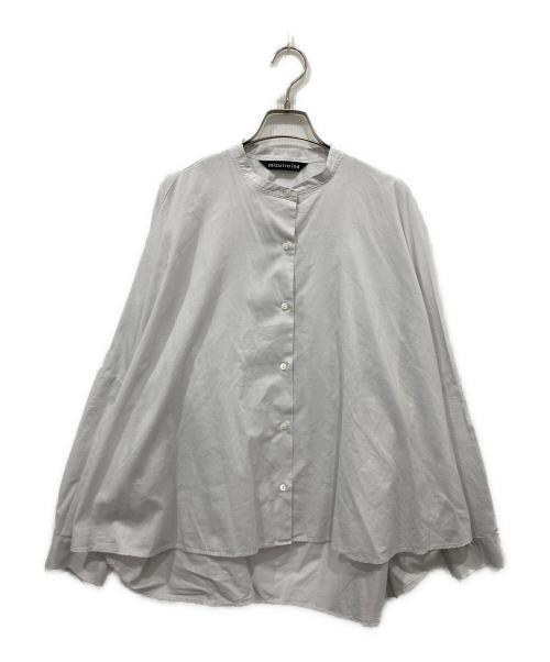 mizuiro-ind（ミズイロインド）mizuiro-ind (ミズイロインド) バックギャザーワイドシャツ グレー サイズ:不明の古着・服飾アイテム