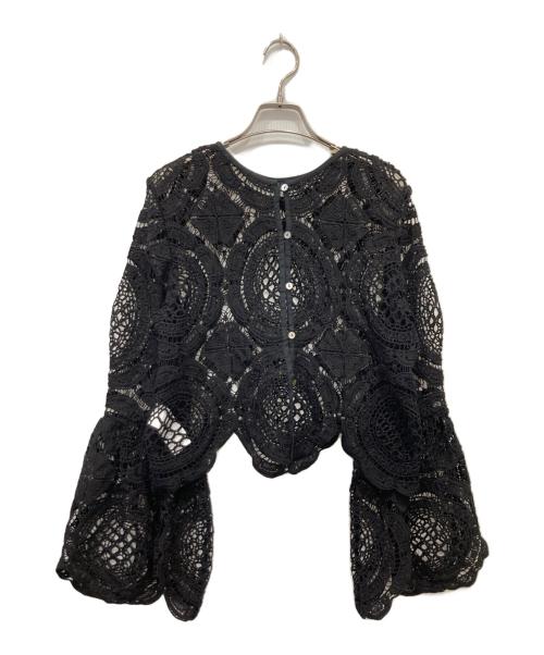 Ameri（アメリ）AMERI (アメリ) MEDI INDIAN 2WAY BIG LACE TOPS ブラック サイズ:FREEの古着・服飾アイテム