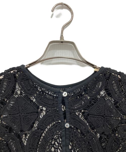 Ameri（アメリ）AMERI (アメリ) MEDI INDIAN 2WAY BIG LACE TOPS ブラック サイズ:FREEの古着・服飾アイテム