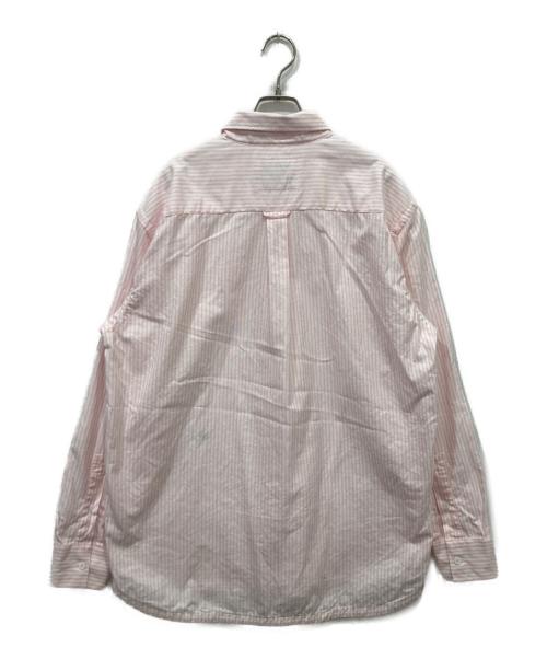A.P.C.（アーペーセー）A.P.C. (アーペーセー) LACOSTE (ラコステ) ストライプシャツ ピンク サイズ:Mの古着・服飾アイテム