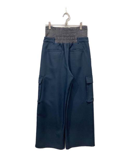 Ameri（アメリ）Ameri (アメリ) DENIM LIKE CORSET WORK PANTS ネイビー サイズ:Mの古着・服飾アイテム
