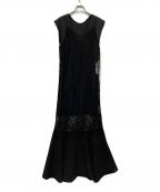 Ameriアメリ）の古着「2WAY VEST KNEES LOOK DRESS」｜ブラック
