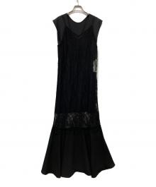 Ameri（アメリ）の古着「2WAY VEST KNEES LOOK DRESS」｜ブラック