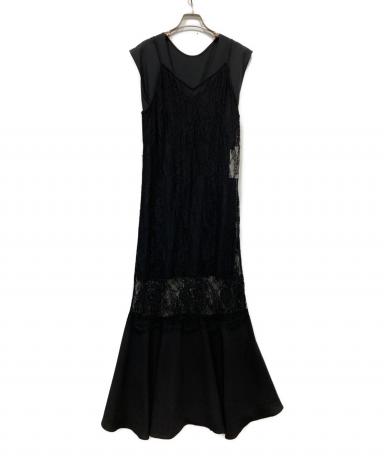 中古・古着通販】Ameri (アメリ) 2WAY VEST KNEES LOOK DRESS ブラック