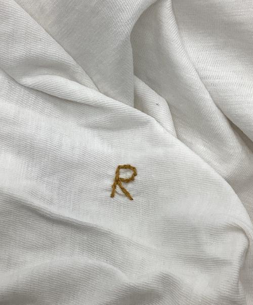 45R（フォーティファイブ・アール）45R (フォーティファイブ・アール) ブルフラワープリントTシャツ ホワイト サイズ:4の古着・服飾アイテム