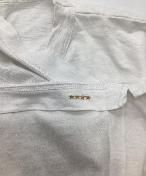 45R（フォーティファイブ・アール）45R (フォーティファイブ・アール) ブルフラワープリントTシャツ ホワイト サイズ:4の古着・服飾アイテム