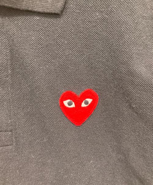 PLAY COMME des GARCONS（プレイコムデギャルソン）PLAY COMME des GARCONS (プレイコムデギャルソン) ポロシャツ ブラック サイズ:Lの古着・服飾アイテム