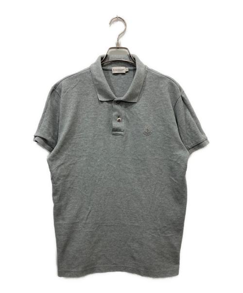 MONCLER（モンクレール）MONCLER (モンクレール) ポロシャツ グレー サイズ:Lの古着・服飾アイテム