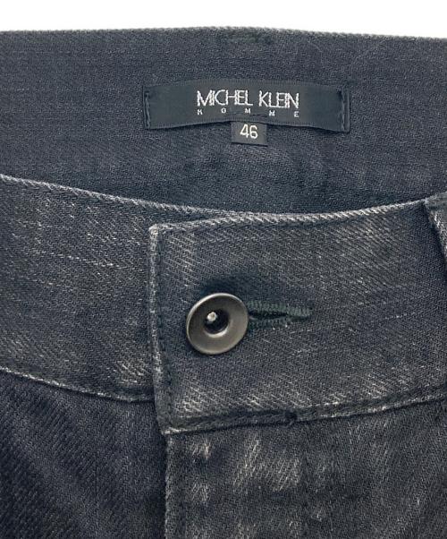 MICHEL KLEIN HOMME（ミッシェルクラン オム）MICHEL KLEIN HOMME (ミッシェルクラン オム) フレアパンツ ブラック サイズ:46の古着・服飾アイテム