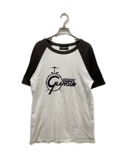 hysteric（ヒステリック）hysteric (ヒステリック) ラグランTシャツ ホワイト サイズ:Freeの古着・服飾アイテム