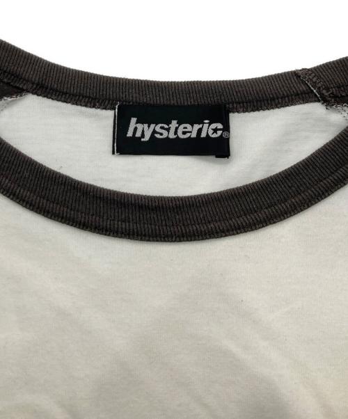 hysteric（ヒステリック）hysteric (ヒステリック) ラグランTシャツ ホワイト サイズ:Freeの古着・服飾アイテム