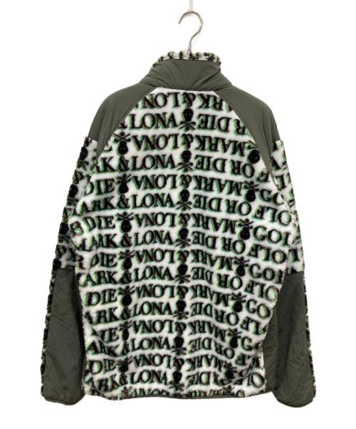 MARK&LONA（マークアンドロナ）MARK&LONA (マークアンドロナ) Lexington Fleece Jacket ホワイト×カーキ サイズ:50の古着・服飾アイテム