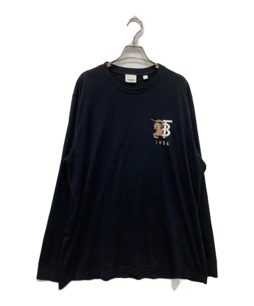 BURBERRY LONDON（バーバリーロンドン）BURBERRY LONDON (バーバリーロンドン) ホースロゴロングスリーブカットソー ブラック サイズ:Lの古着・服飾アイテム