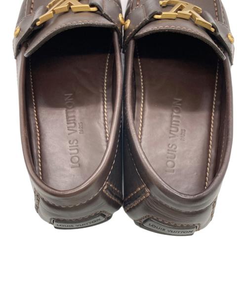 LOUIS VUITTON（ルイ ヴィトン）LOUIS VUITTON (ルイ ヴィトン) モンテカルロドライビングシューズ ブラウン サイズ:7の古着・服飾アイテム
