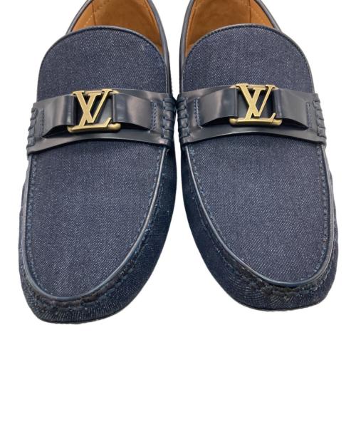 LOUIS VUITTON（ルイ ヴィトン）LOUIS VUITTON (ルイ ヴィトン) ホッケンハイムドライビングシューズ インディゴ サイズ:7 1/2の古着・服飾アイテム