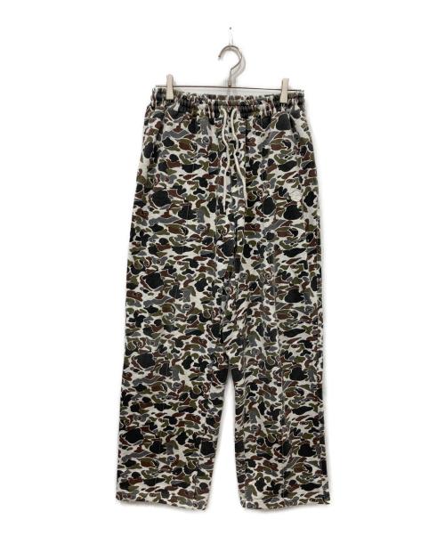 KEBOZ（ケボズ）KEBOZ (ケボズ) CAMO SWEAT PANTS グレー サイズ:Lの古着・服飾アイテム