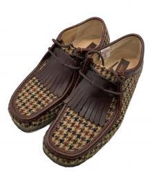 CLARKS×Harris Tweed（クラークス×ハリスツイード）の古着「ツイードワラビーブーツ」｜ベージュ