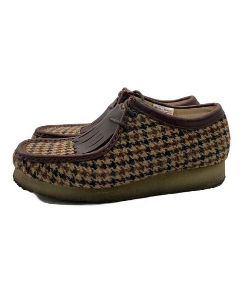CLARKS（クラークス）CLARKS (クラークス) Harris Tweed (ハリスツイード) ツイードワラビーブーツ ベージュ サイズ:26.5cmの古着・服飾アイテム