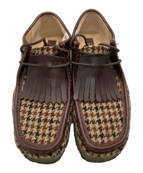 CLARKS（クラークス）CLARKS (クラークス) Harris Tweed (ハリスツイード) ツイードワラビーブーツ ベージュ サイズ:26.5cmの古着・服飾アイテム