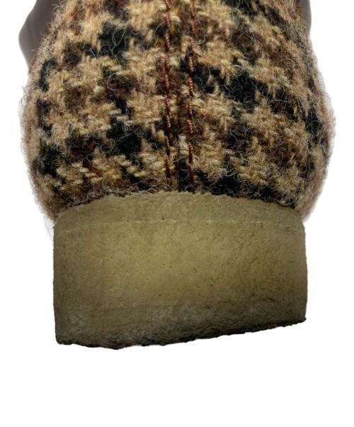 CLARKS（クラークス）CLARKS (クラークス) Harris Tweed (ハリスツイード) ツイードワラビーブーツ ベージュ サイズ:26.5cmの古着・服飾アイテム