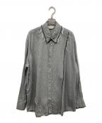 jiedaジエダ）の古着「SWITCHING BUTTON DOWN SHIRT」｜グレー