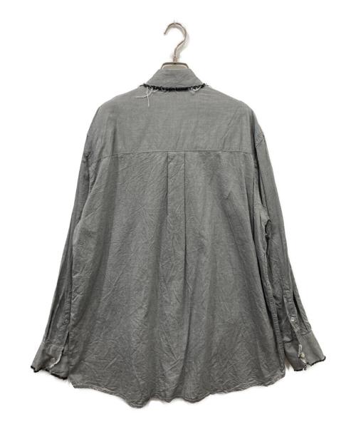 jieda（ジエダ）jieda (ジエダ) SWITCHING BUTTON DOWN SHIRT グレー サイズ:2の古着・服飾アイテム