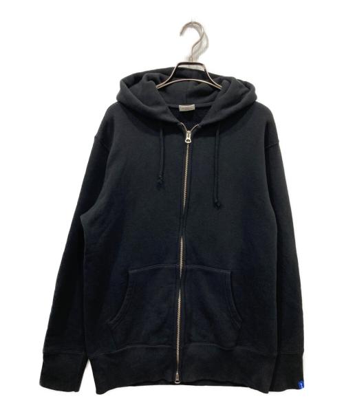LOOPWHEELER（ループウィラー）LOOPWHEELER (ループウィラー) ジップパーカー ブラック サイズ:Lの古着・服飾アイテム
