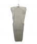ISSEY MIYAKE (イッセイミヤケ) ノースリーブワンピース アイボリー サイズ:M：20000円