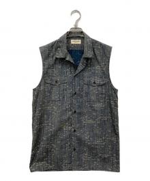Saint Laurent Paris（サンローランパリ）の古着「ロングジレ」｜ネイビー
