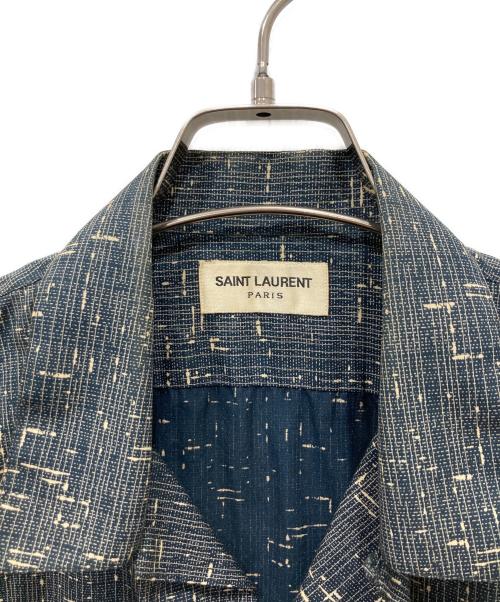 Saint Laurent Paris（サンローランパリ）Saint Laurent Paris (サンローランパリ) ロングジレ ネイビー サイズ:37-14 1/2の古着・服飾アイテム