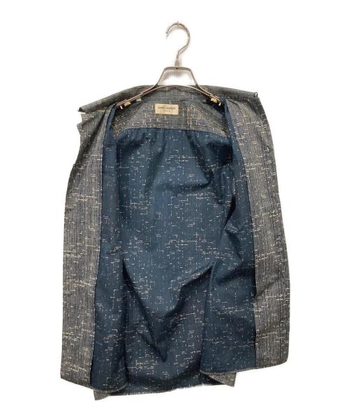 Saint Laurent Paris（サンローランパリ）Saint Laurent Paris (サンローランパリ) ロングジレ ネイビー サイズ:37-14 1/2の古着・服飾アイテム