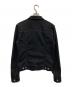 DIOR HOMME (ディオール オム) ジップアップデニムジャケット ブラック サイズ:48：30000円