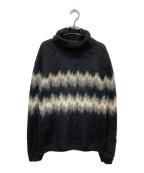 Saint Laurent Parisサンローランパリ）の古着「モヘア混タートルネックニット」｜ブラック