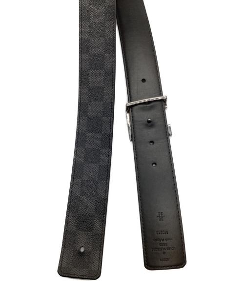 LOUIS VUITTON（ルイ ヴィトン）LOUIS VUITTON (ルイ ヴィトン) サンチュールLVイニシアルベルト / ダミエ ブラックの古着・服飾アイテム