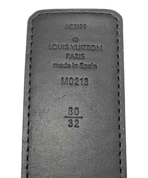 LOUIS VUITTON（ルイ ヴィトン）LOUIS VUITTON (ルイ ヴィトン) サンチュールLVイニシアルベルト / ダミエ ブラックの古着・服飾アイテム