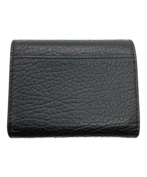 Maison Margiela（メゾンマルジェラ）Maison Margiela (メゾンマルジェラ) 4ステッチ 三つ折り ウォレット ブラックの古着・服飾アイテム