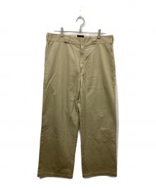 Dickies×BEAMS（ディッキーズ×ビームス）の古着「別注ワークパンツ」｜ベージュ