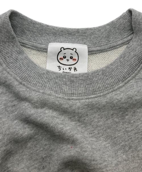 ちいかわ（チイカワ）ちいかわ (チイカワ) LOWRYS FARM (ローリーズファーム) クルーネックスウェット グレー サイズ:Freeの古着・服飾アイテム