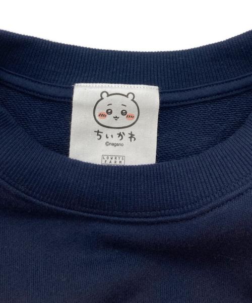 ちいかわ（チイカワ）ちいかわ (チイカワ) LOWRYS FARM (ローリーズファーム) クルーネックスウェット ネイビー サイズ:Freeの古着・服飾アイテム