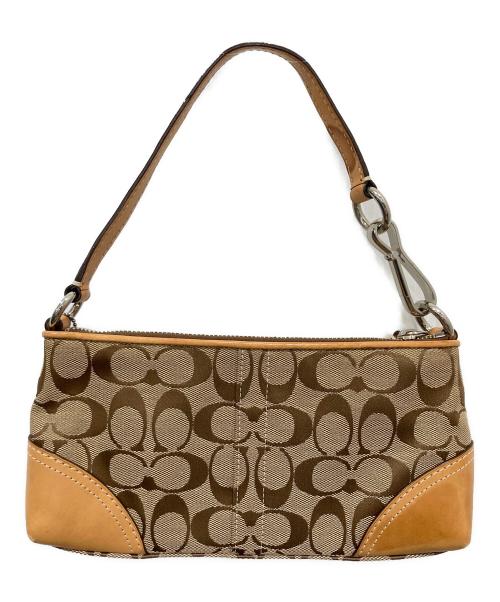 COACH（コーチ）COACH (コーチ) アクセサリーポーチ ブラウンの古着・服飾アイテム