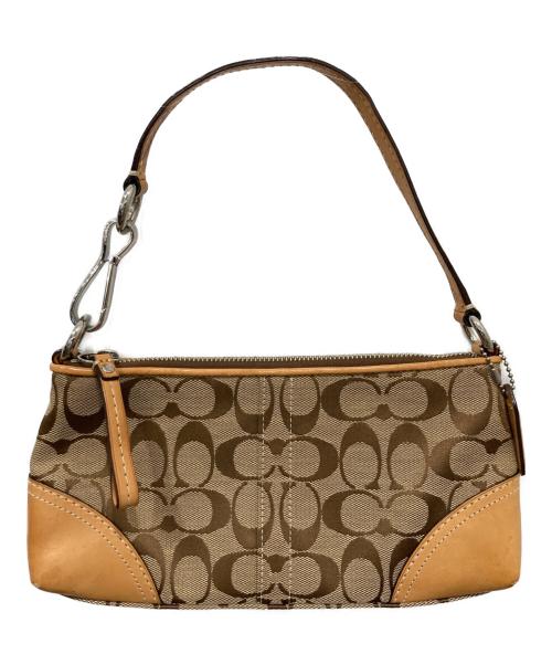 COACH（コーチ）COACH (コーチ) アクセサリーポーチ ブラウンの古着・服飾アイテム