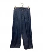 SUBLATIONSサブレーションズ）の古着「2TUCK WIDE DENIM PANTS / ２タックワイドデニムパンツ」｜インディゴ