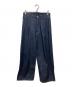 SUBLATIONS（サブレーションズ）の古着「2TUCK WIDE DENIM PANTS / ２タックワイドデニムパンツ」｜インディゴ