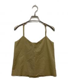 AURALEE（オーラリー）の古着「SELVEDGE WEATHER CLOTH LACE-UP CAMISOLE」｜ベージュ