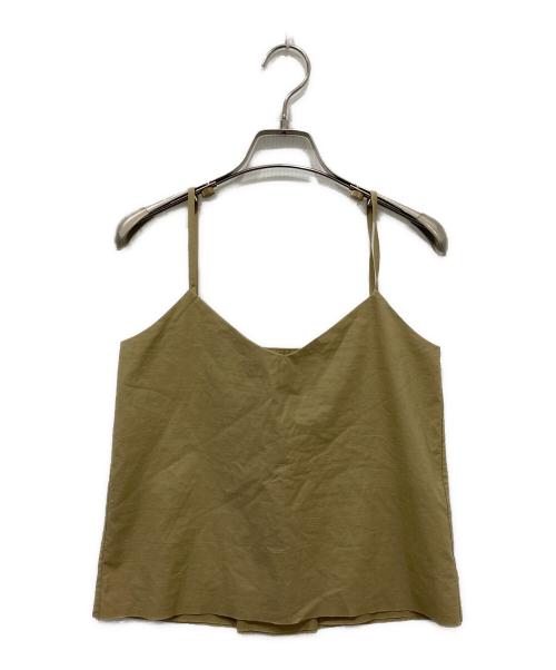 AURALEE（オーラリー）AURALEE (オーラリー) SELVEDGE WEATHER CLOTH LACE-UP CAMISOLE ベージュ サイズ:1の古着・服飾アイテム