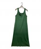 AURALEEオーラリー）の古着「SUPER HEAVY COTTON RIB ONE-PIECE」｜グリーン