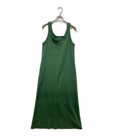 AURALEE（オーラリー）の古着「SUPER HEAVY COTTON RIB ONE-PIECE」｜グリーン
