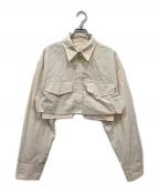 TODAYFULトゥデイフル）の古着「Pocket Short Shirts」｜アイボリー