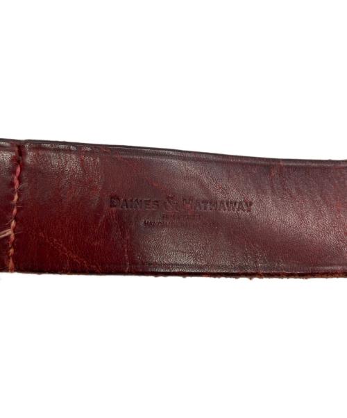 DAINES&HATHAWAY（デインズ＆ハサウェイ）DAINES&HATHAWAY (デインズ＆ハサウェイ) Quick release belt レッド サイズ:32/80の古着・服飾アイテム