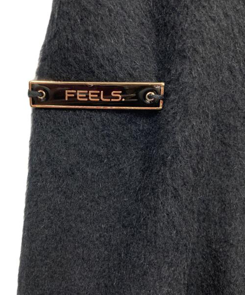 FEELS（フィールズ）FEELS (フィールズ) ALPACA WOOL CARDIGAN BLACK ブラック サイズ:XLの古着・服飾アイテム